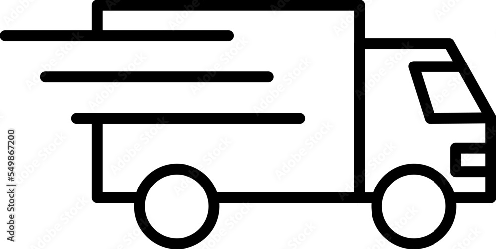 truck vector icon illustration on white background..eps truck vector icon illustration on white background..eps