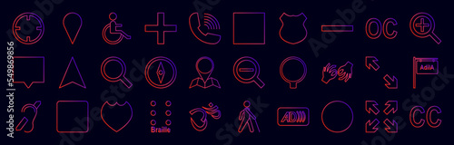 Map navigation nolan icons collection vector illustration design