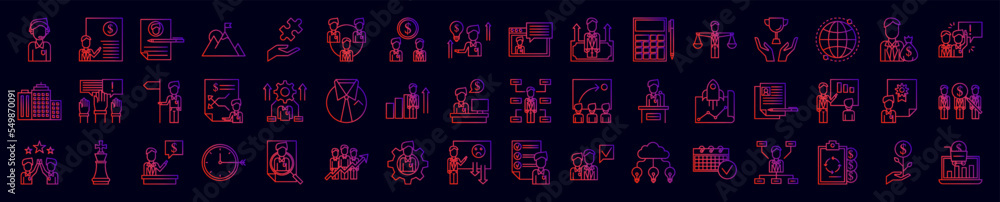 Corporate and business nolan icons collection vector illustration design Corporate and business nolan icons collection vector illustration design