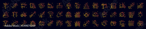 Construction nolan icons collection vector illustration design