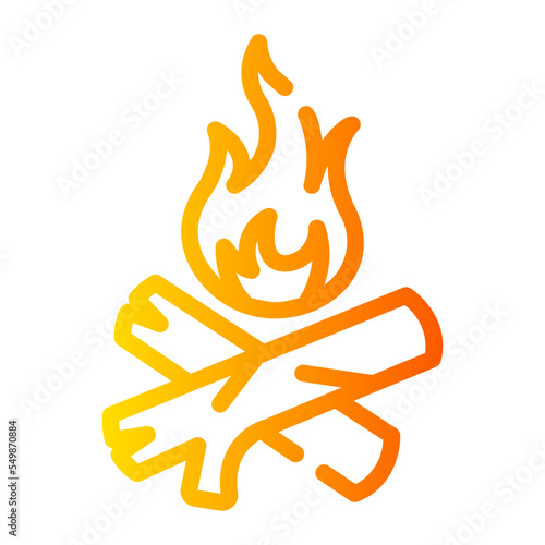 bonfire gradient icon