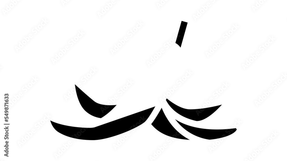 peel banana glyph icon animation peel banana glyph icon animation