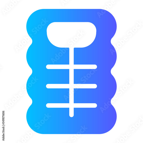 sleeping mat gradient icon