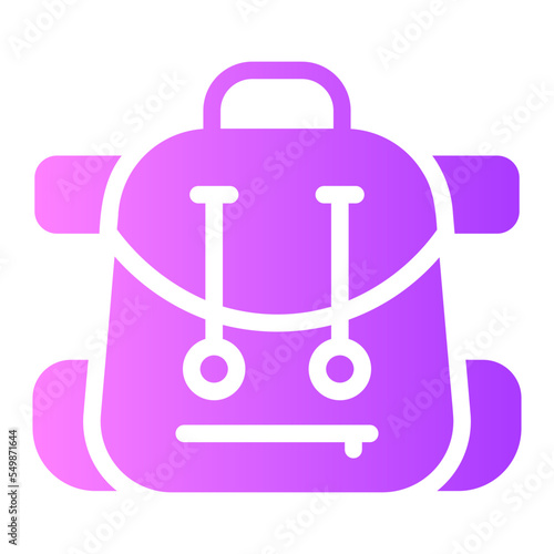 backpack gradient icon