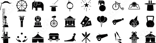 Circus icons collection vector illustration design