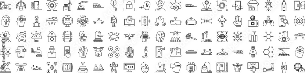 Intelligence icons collection vector illustration design Intelligence icons collection vector illustration design