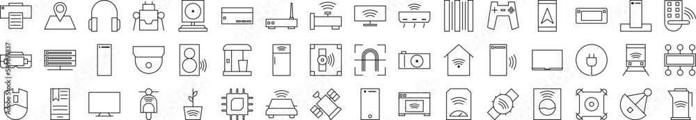 Internet things icons collection vector illustration design Internet things icons collection vector illustration design