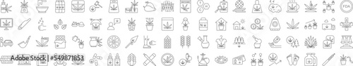 Marijuana icons collection vector illustration design