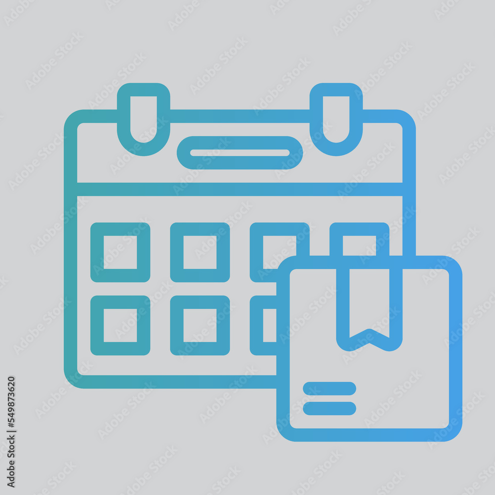 Schedule delivery icon in gradient style about logistics, use for website mobile app presentation Schedule delivery icon in gradient style about logistics, use for website mobile app presentation