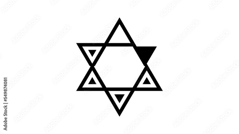 judaism religion glyph icon animation judaism religion glyph icon animation