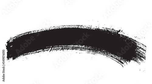 Vector Stock Brush background. Abstract Black Ink Art Brush collection. 