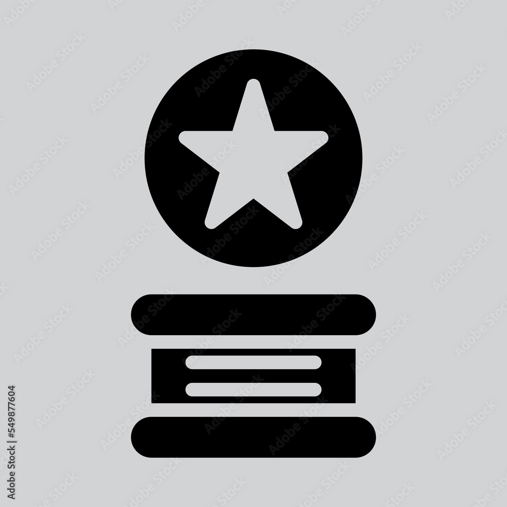 Award icon in solid style, use for website mobile app presentation Award icon in solid style, use for website mobile app presentation