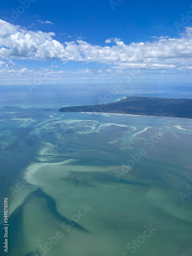 Aerial view of Moreton Bay