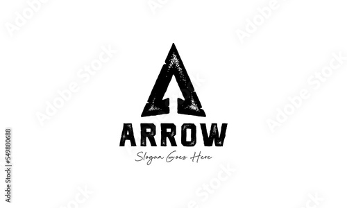 Arrow vintage Logo design, Vector Logo Design Template Element.