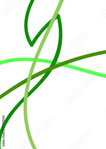 Green Abstract Lines Background 