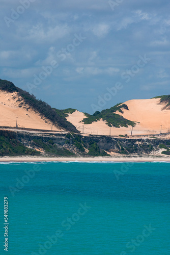 Dunas de areia em Pipa, Rio Grande do Norte, Brasil.