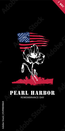 pearl harbor remembrance day background,banner,template