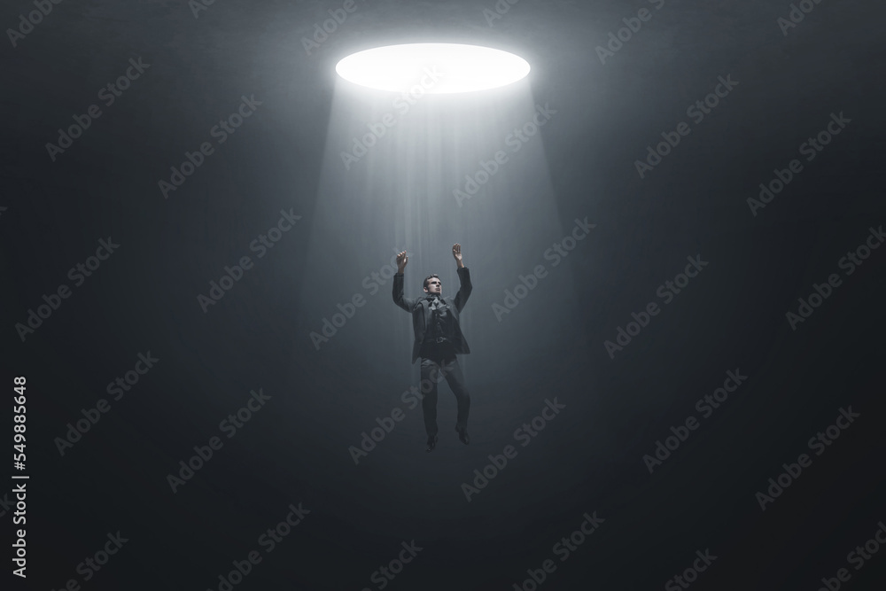 Business man fly 3d illustration Business man fly 3d illustration