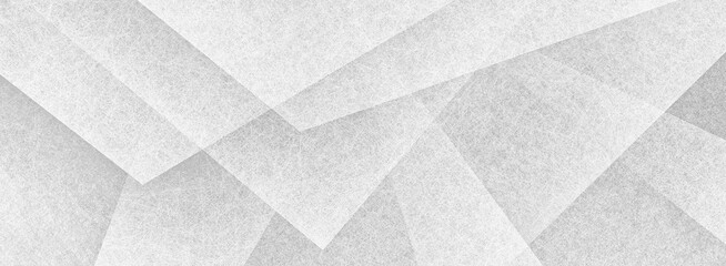modern abstract white background texture with layers of black and white transparent material in triangle diamond and squares shapes in random geometric pattern with grunge texture design
