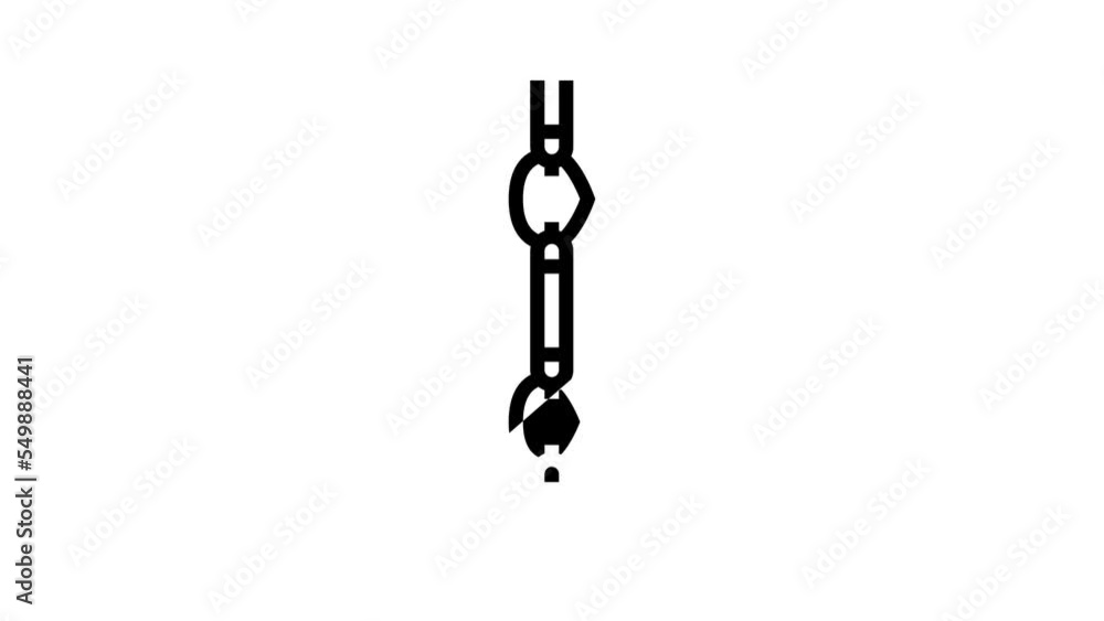 bar chain line icon animation bar chain line icon animation