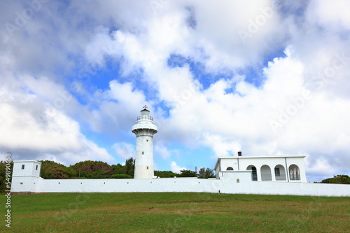 Eluanbi lighthouse, a 19th-century lighthouse situated at Hengchun , Pingtung County, Taiwan photo