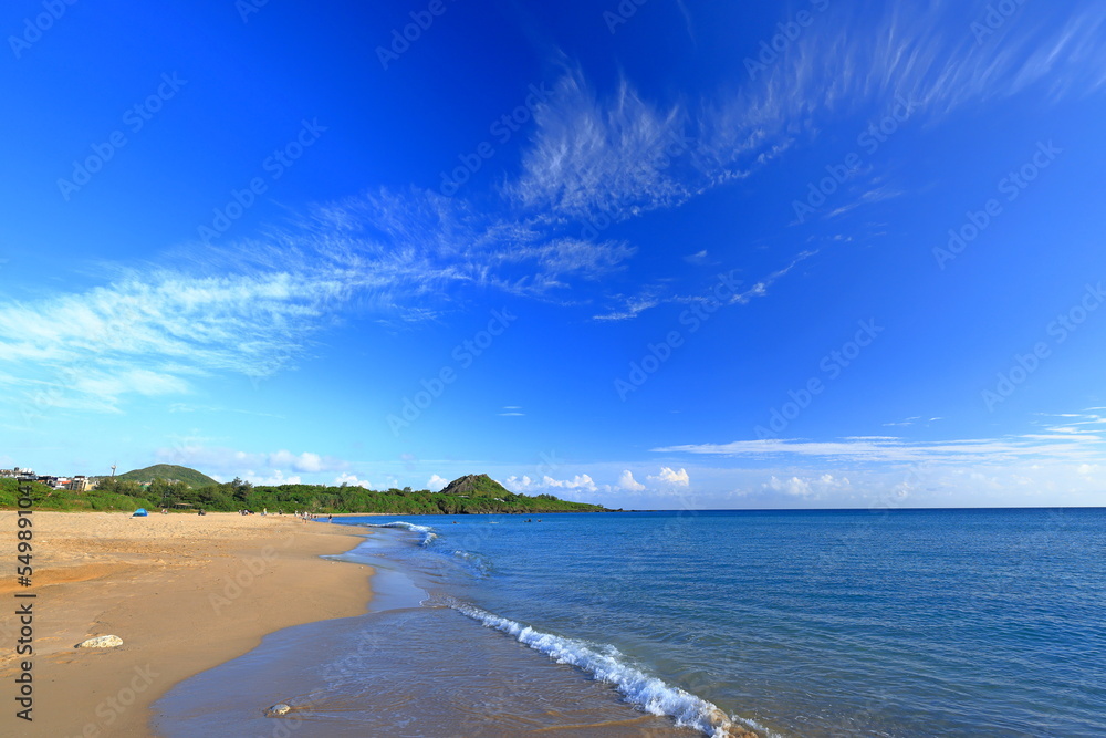 Beach landscape near Kenting National Forest Recreation Area in Hengchun Township, Pingtung County, Taiwan