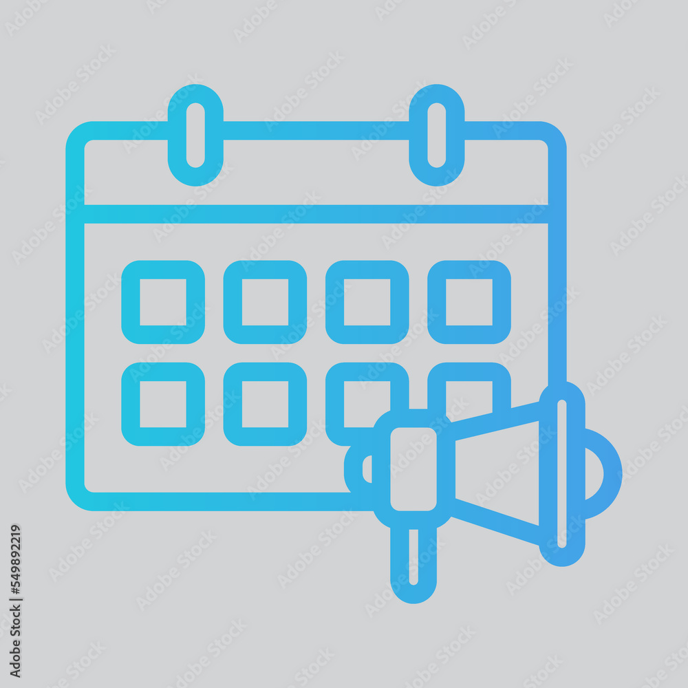Marketing plan icon in gradient style, use for website mobile app presentation Marketing plan icon in gradient style, use for website mobile app presentation