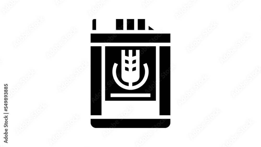 grass juice barley glyph icon animation grass juice barley glyph icon animation