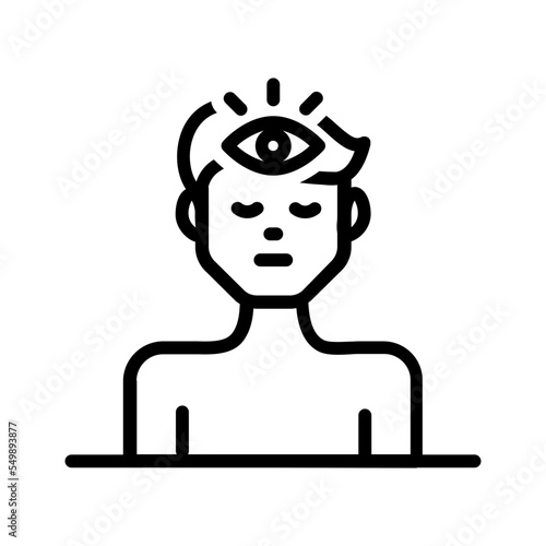 Black line icon for Sense