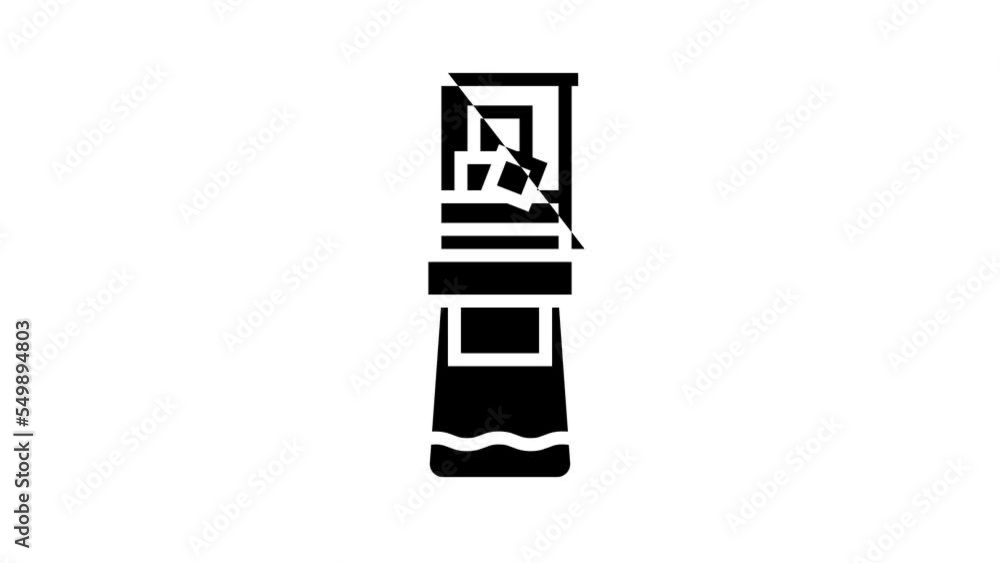 ice drip coffee maker line icon animation ice drip coffee maker line icon animation
