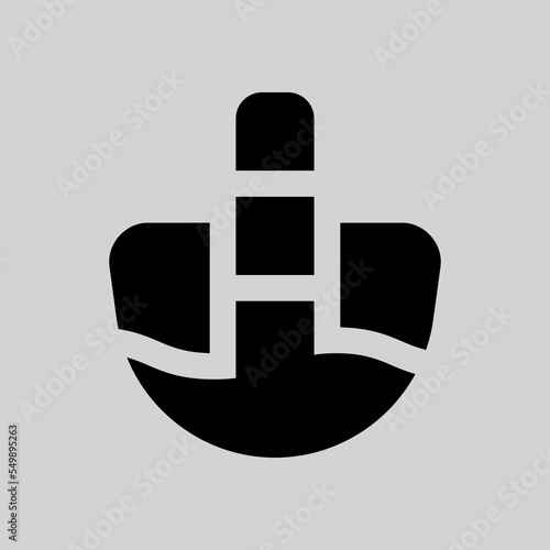 Litmus icon in solid style about laboratory, use for website mobile app presentation