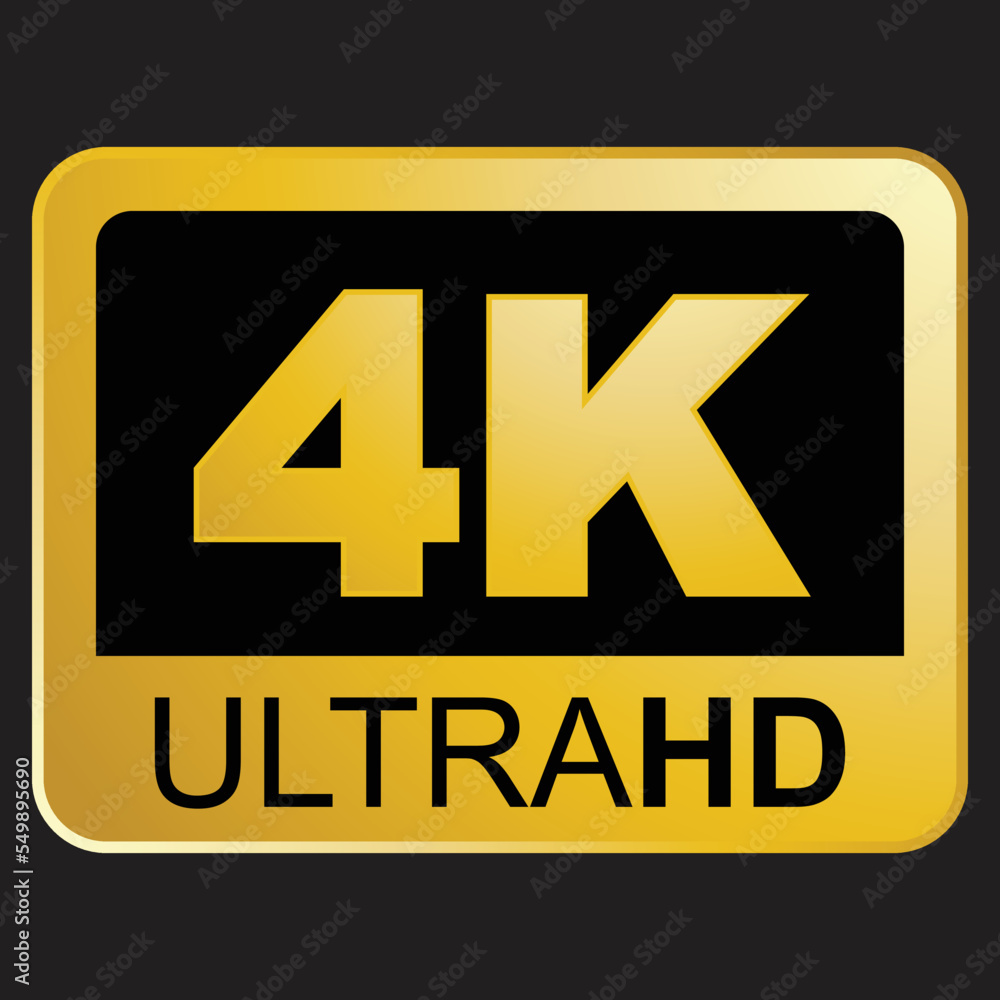 Ultra HD, label and sticker vector Ultra HD, label and sticker vector