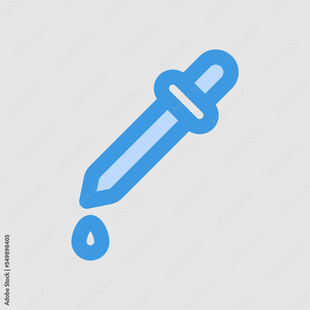 Dropper icon in blue style about laboratory, use for website mobile app presentation Dropper icon in blue style about laboratory, use for website mobile app presentation
