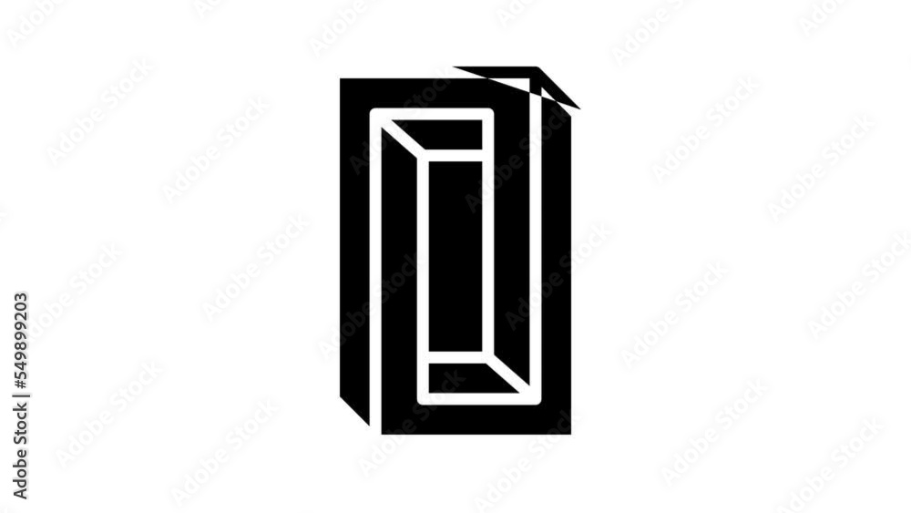 unreal impossible geometric shape line icon animation unreal impossible geometric shape line icon animation