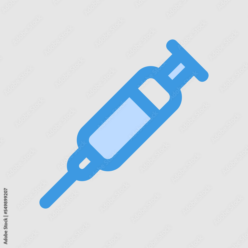 Vaccine icon in blue style about laboratory, use for website mobile app presentation Vaccine icon in blue style about laboratory, use for website mobile app presentation