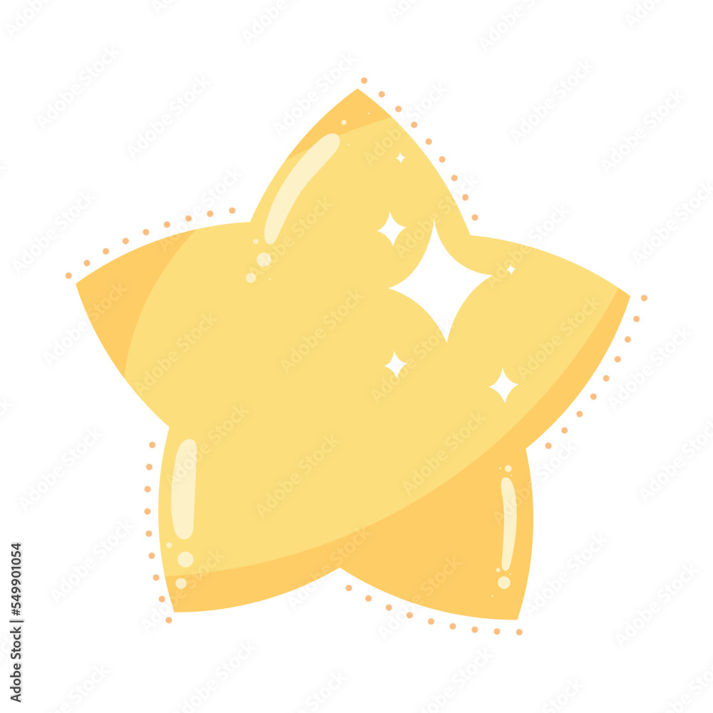 golden cute star