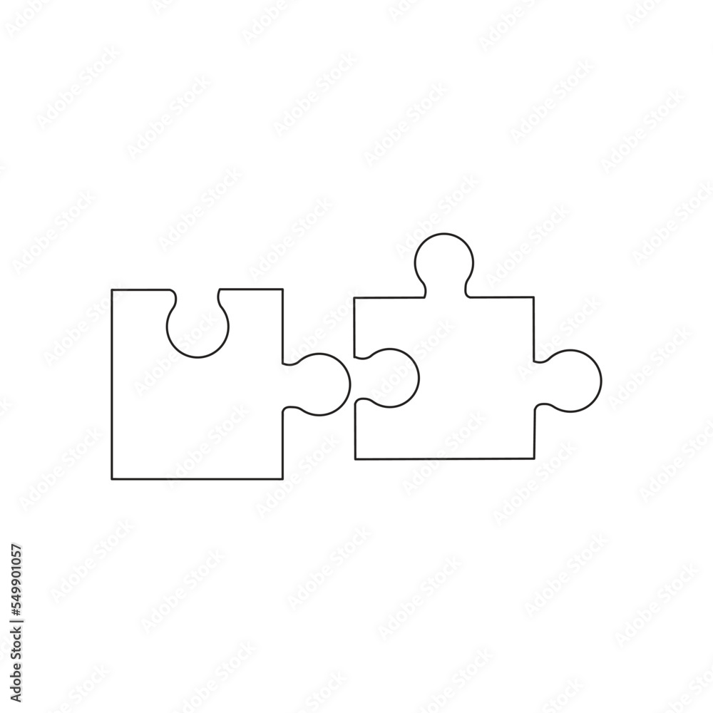 puzzle pieces isolated on white background. Jigsaw puzzle with pieces. Vector design templates. puzzle pieces isolated on white background. Jigsaw puzzle with pieces. Vector design templates.