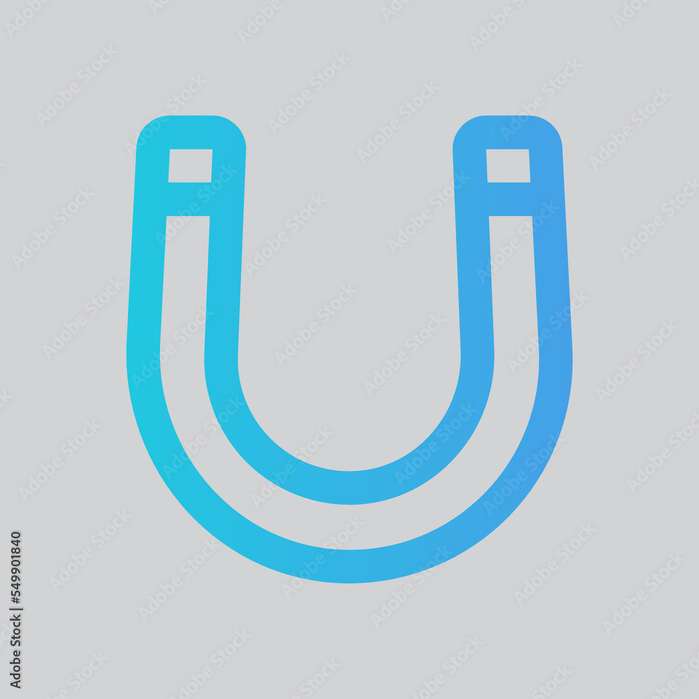 Magnet icon in gradient style about laboratory, use for website mobile app presentation Magnet icon in gradient style about laboratory, use for website mobile app presentation