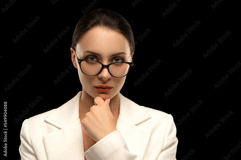 Confident stylish woman. Leader or CEO in corparate business. Leadership concept Confident stylish woman. Leader or CEO in corparate business. Leadership concept