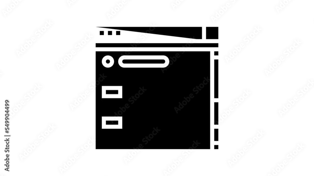 web page scroll line icon animation web page scroll line icon animation