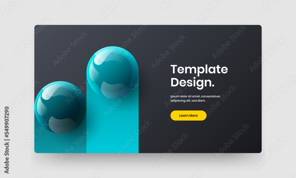 Creative 3D balls front page concept. Amazing cover design vector layout. Creative 3D balls front page concept. Amazing cover design vector layout.