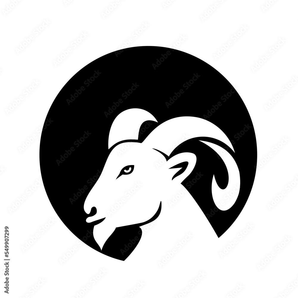 goat logo icon design vector goat logo icon design vector