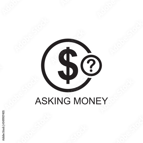 asking money icon , business icon