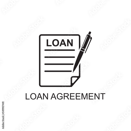 loan agreement icon , business icon