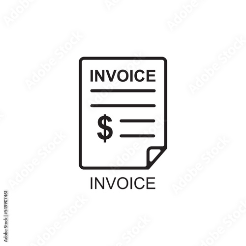 invoice icon , business icon vector