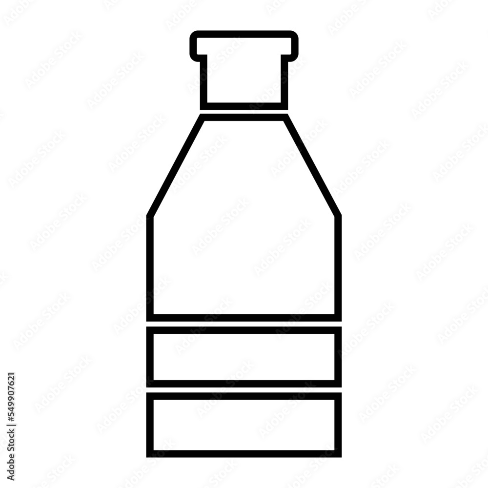 Disposable bottle, distilled water, icon, Disposable bottle, distilled water, icon,