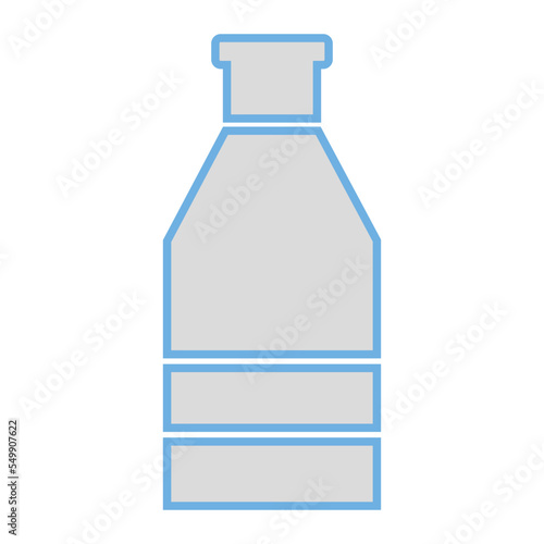 Disposable bottle, distilled water, icon, 