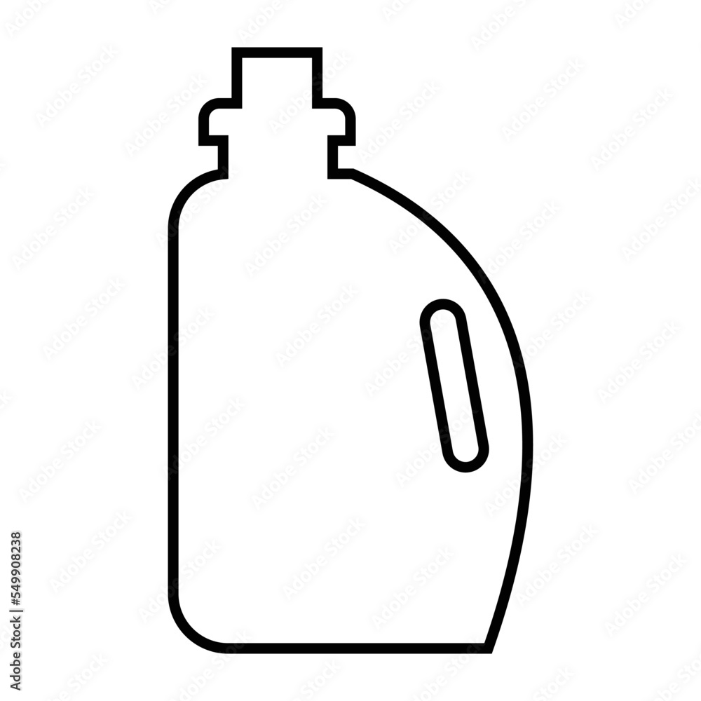 Disposable bottle, liquid container, plastic canister icon Disposable bottle, liquid container, plastic canister icon