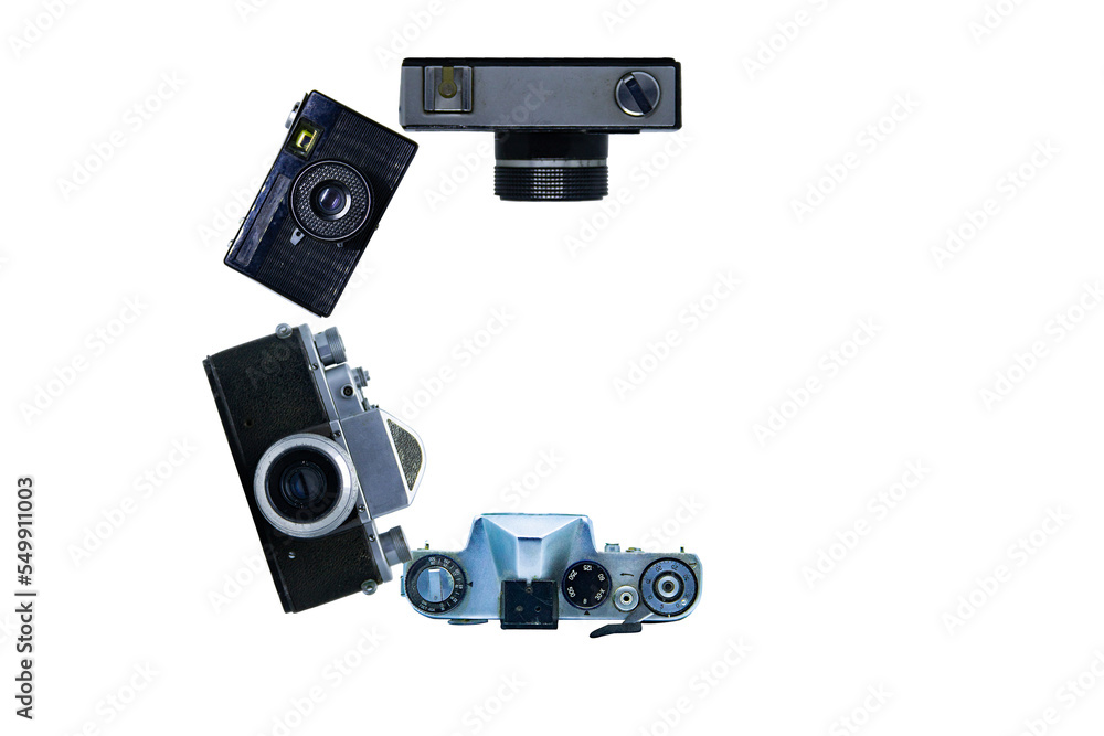 The letter C, made of cameras The letter C, made of cameras