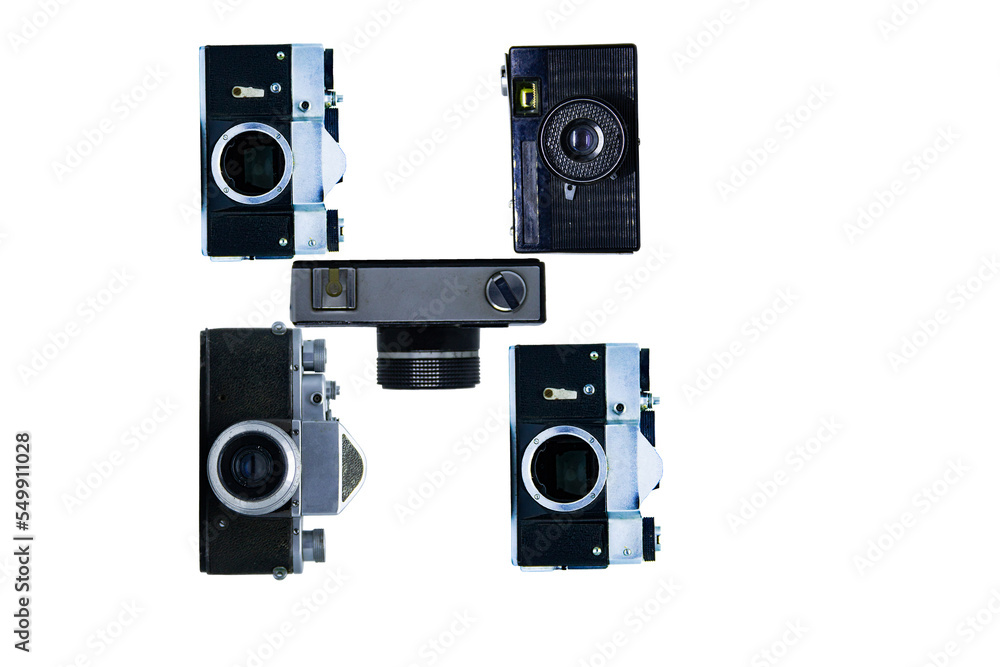 The letter H, made of cameras The letter H, made of cameras